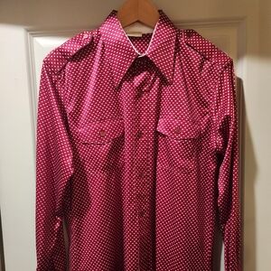 Vintage Western button-down shirt from the 1970s